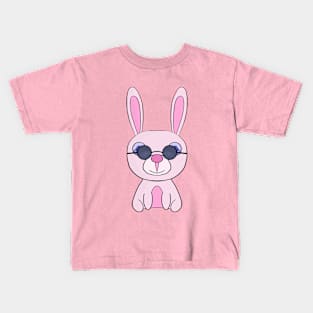 Rabbit wearing sunglasses Kids T-Shirt